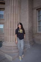 Load image into Gallery viewer, Hufflepuff Appliqué OVERSIZED