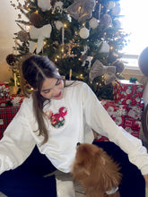 Load image into Gallery viewer, Mouse Christmas Quilted Appliqué