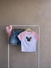 Load image into Gallery viewer, Camo Mouse Crop Tee