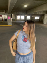 Load image into Gallery viewer, Quilted Mouse Crop Tee