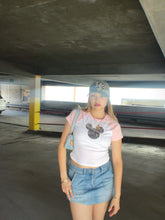 Load image into Gallery viewer, Camo Mouse Crop Tee