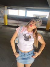 Load image into Gallery viewer, Camo Mouse Crop Tee