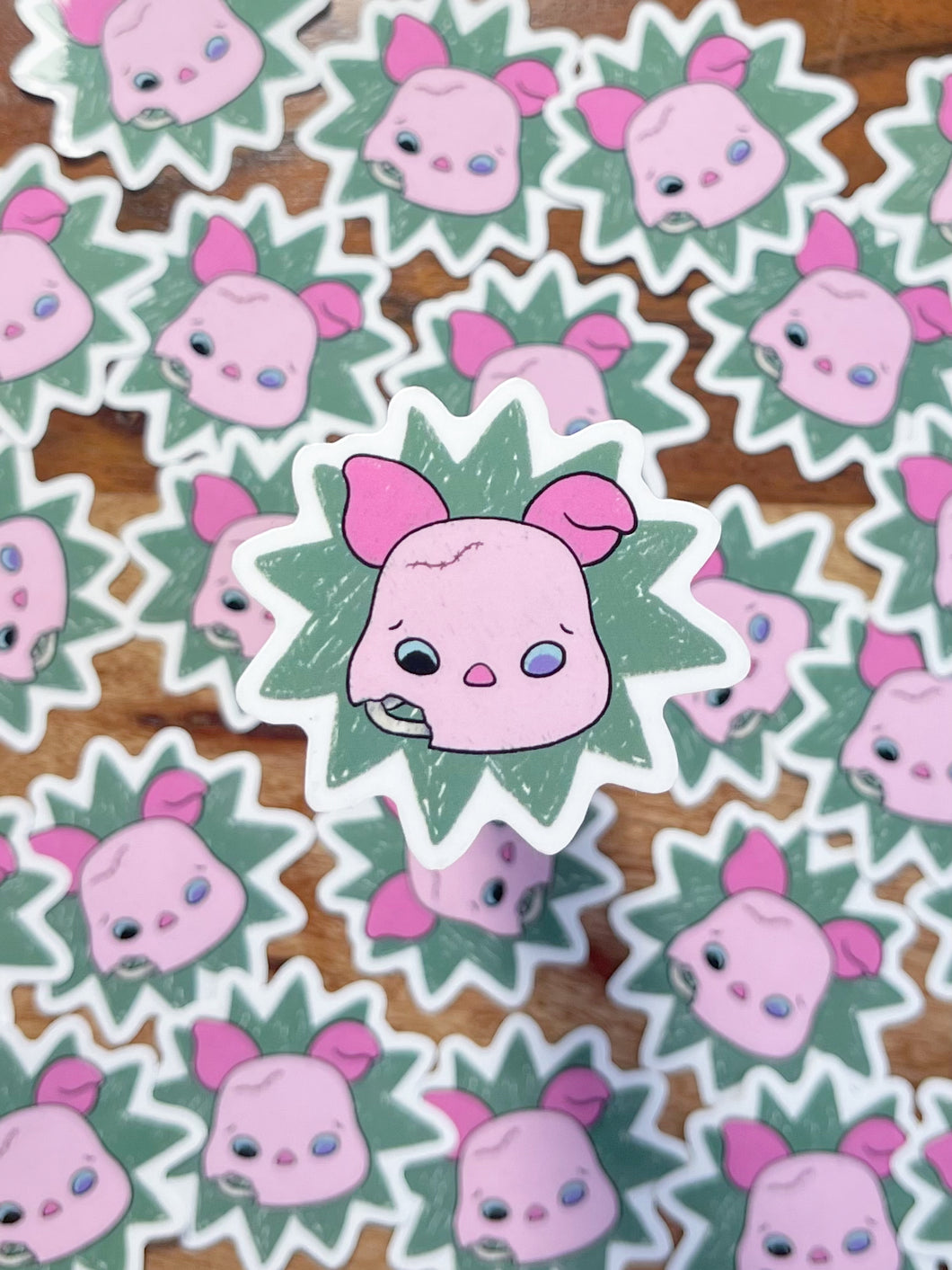 Zombie Piggy Sticker