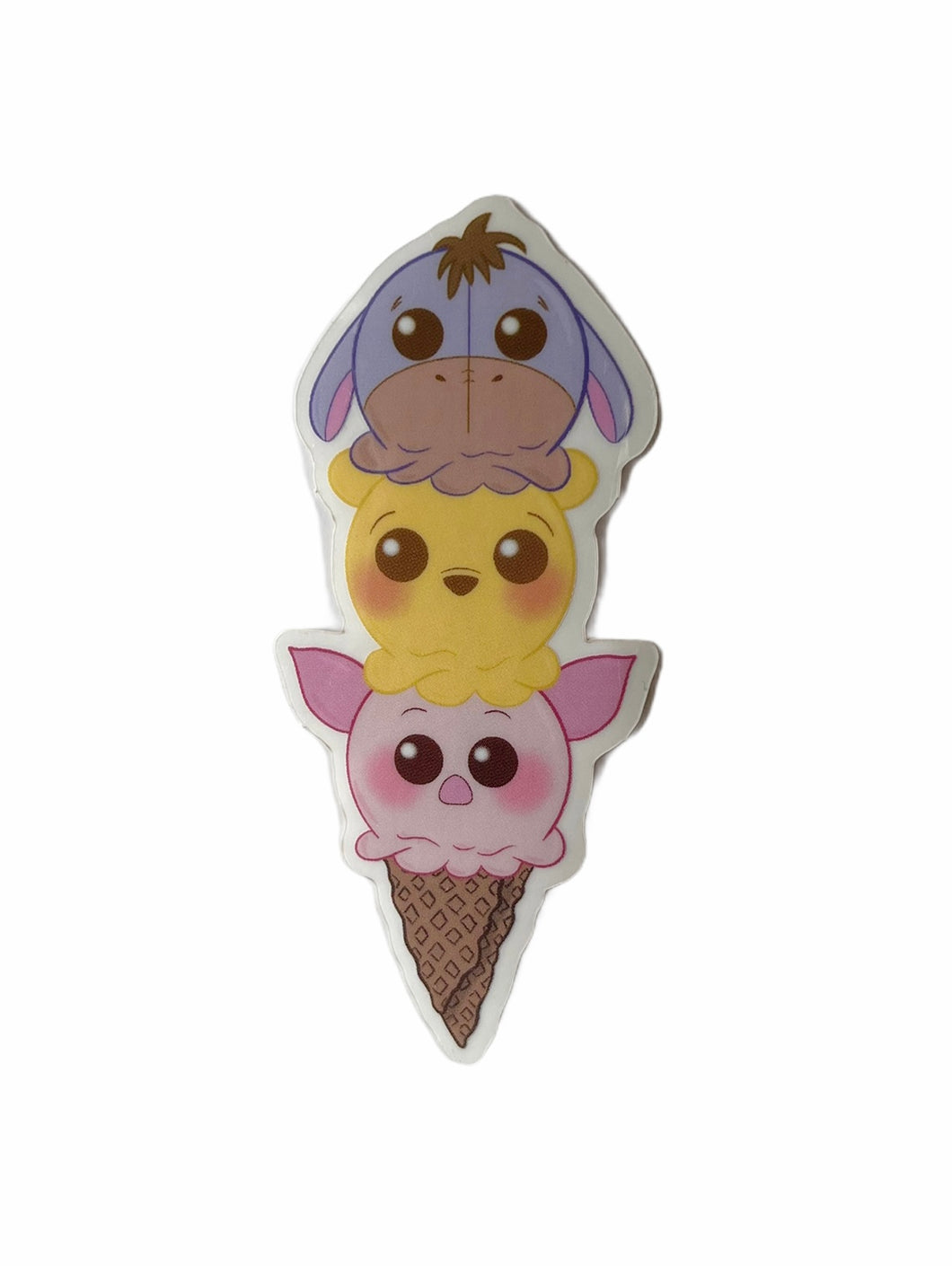 Pooh's Ice-Cream Sticker